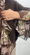 Camicia Penny con fantasia e rouge