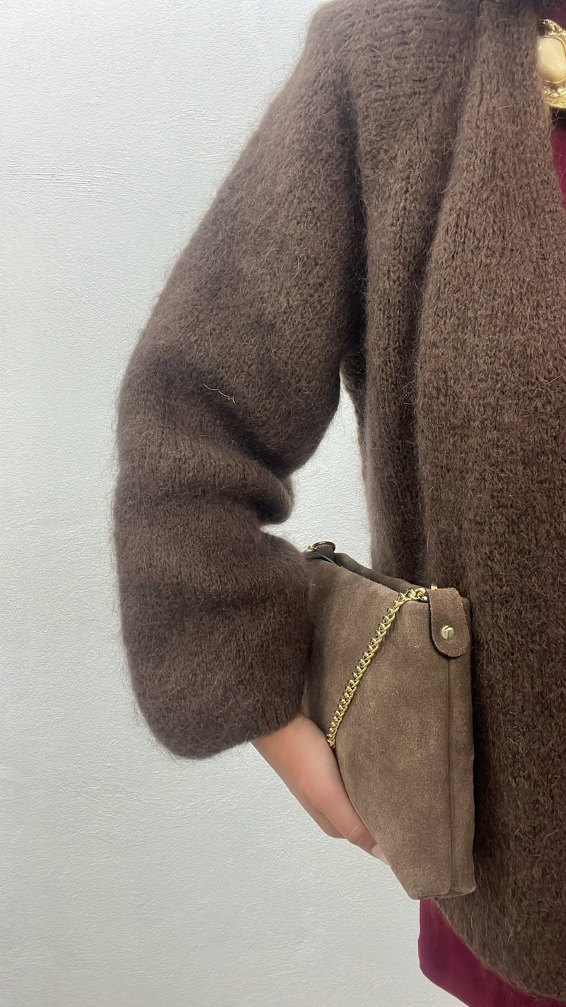 Cardigan in due colori