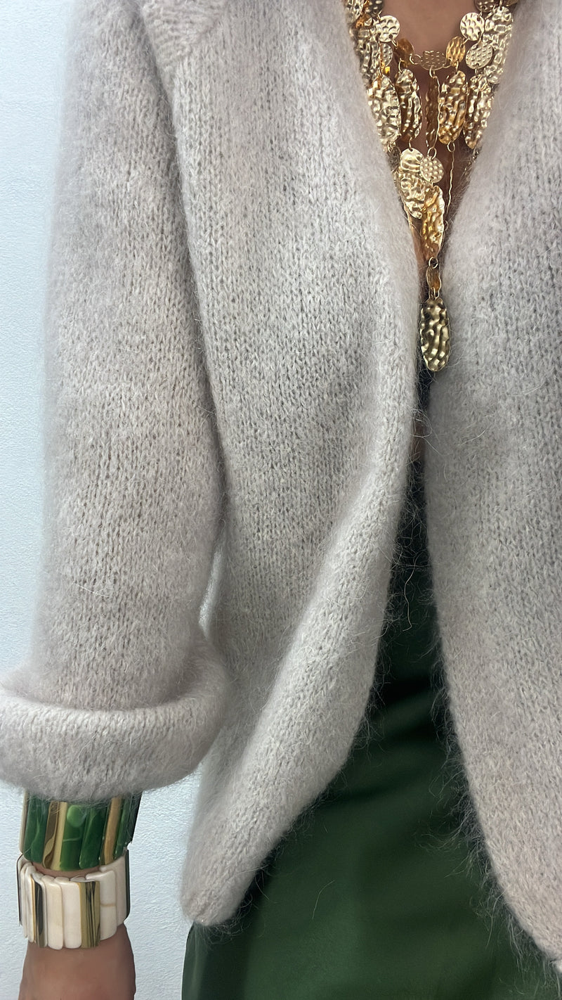 Cardigan in due colori