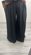 Pantalone plissettato in due colori