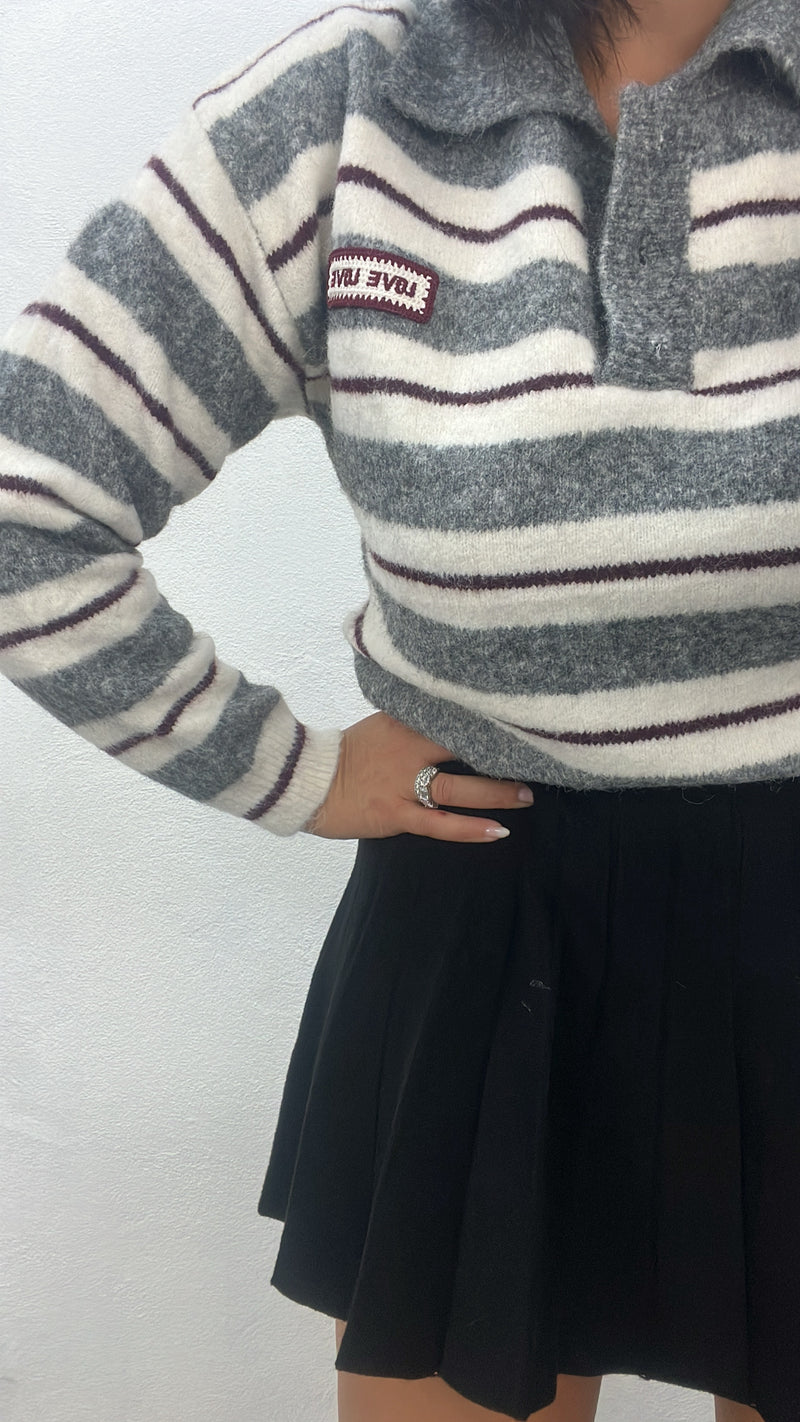 Maglia College in due colori