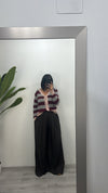 Pantalone plissettato in due colori