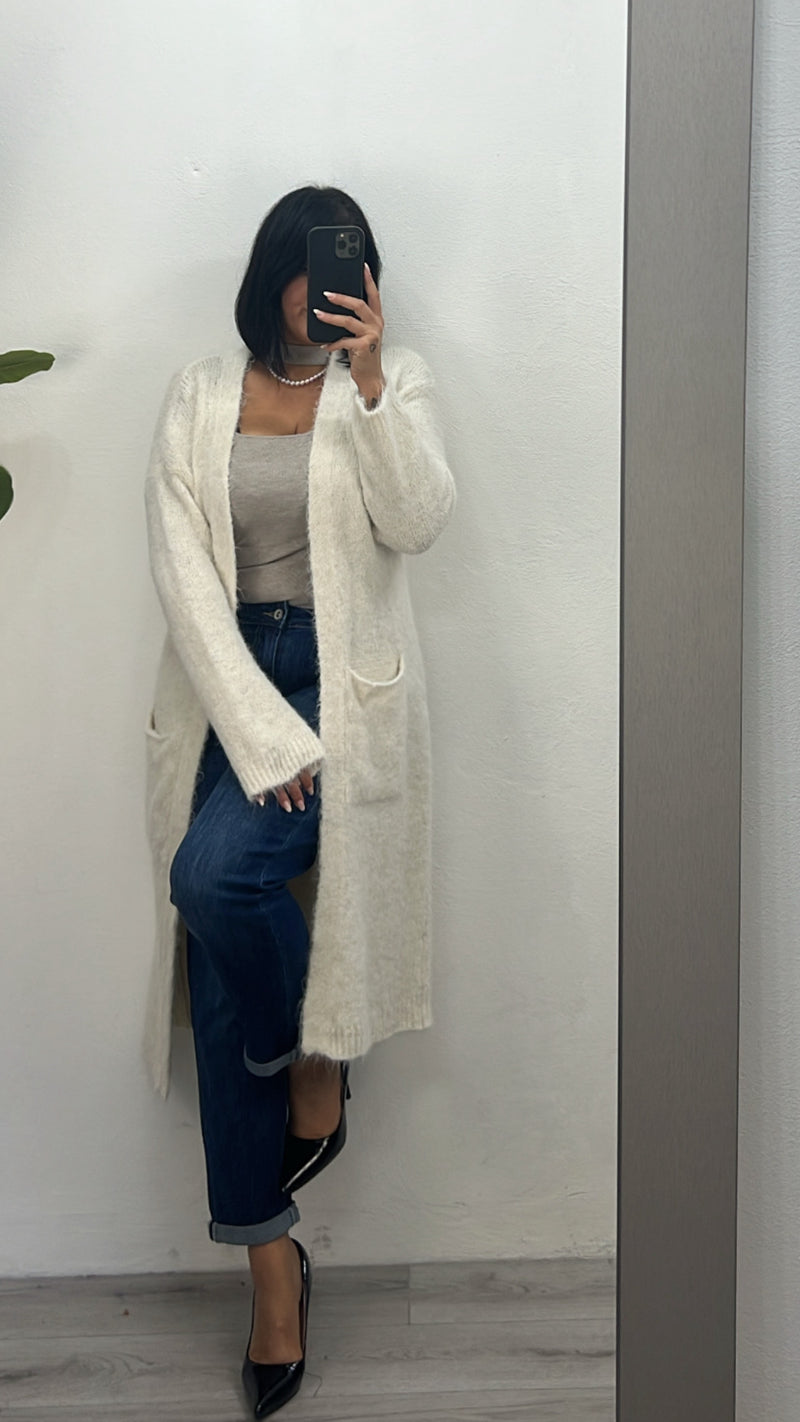 Cardigan panna