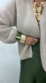 Cardigan in due colori