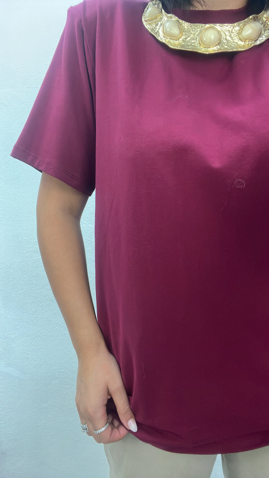 Maglia manica corta over