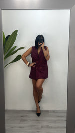 Abito/gilet con strass in due colori