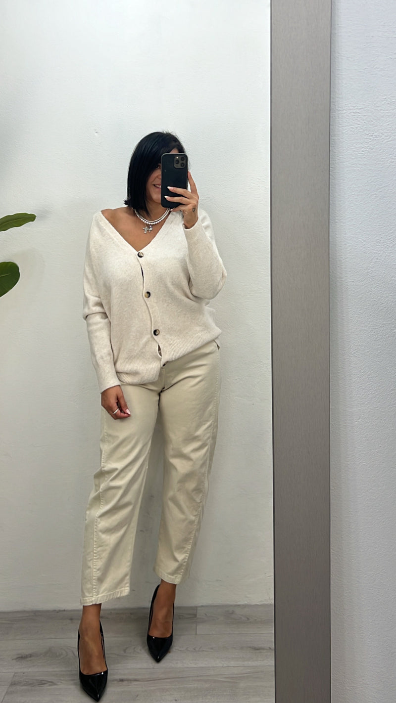 Cardigan in due colori