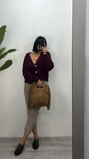 Cardigan bordeaux