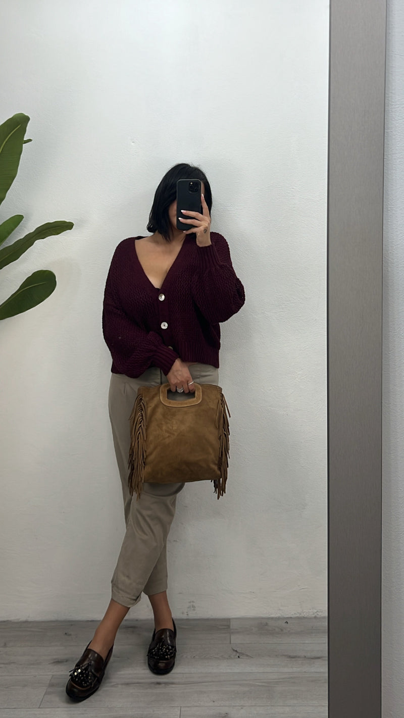 Cardigan bordeaux