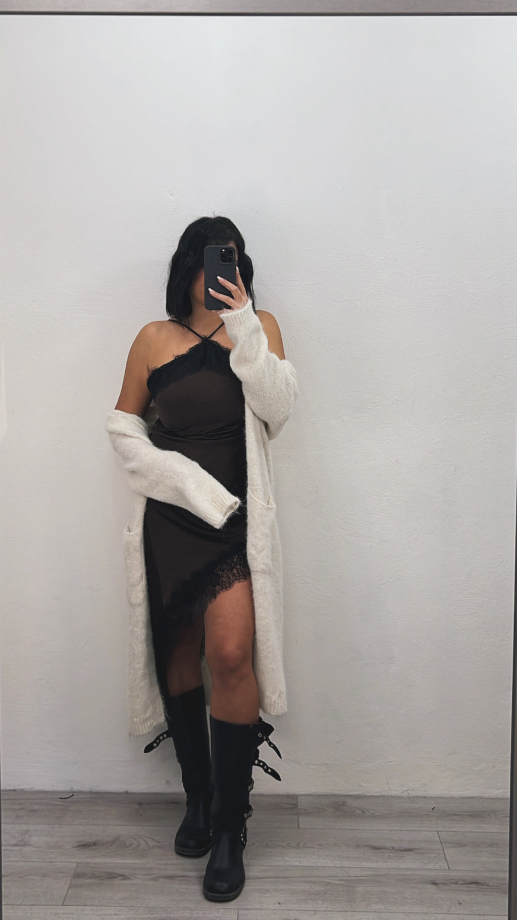 Abito in raso due colori