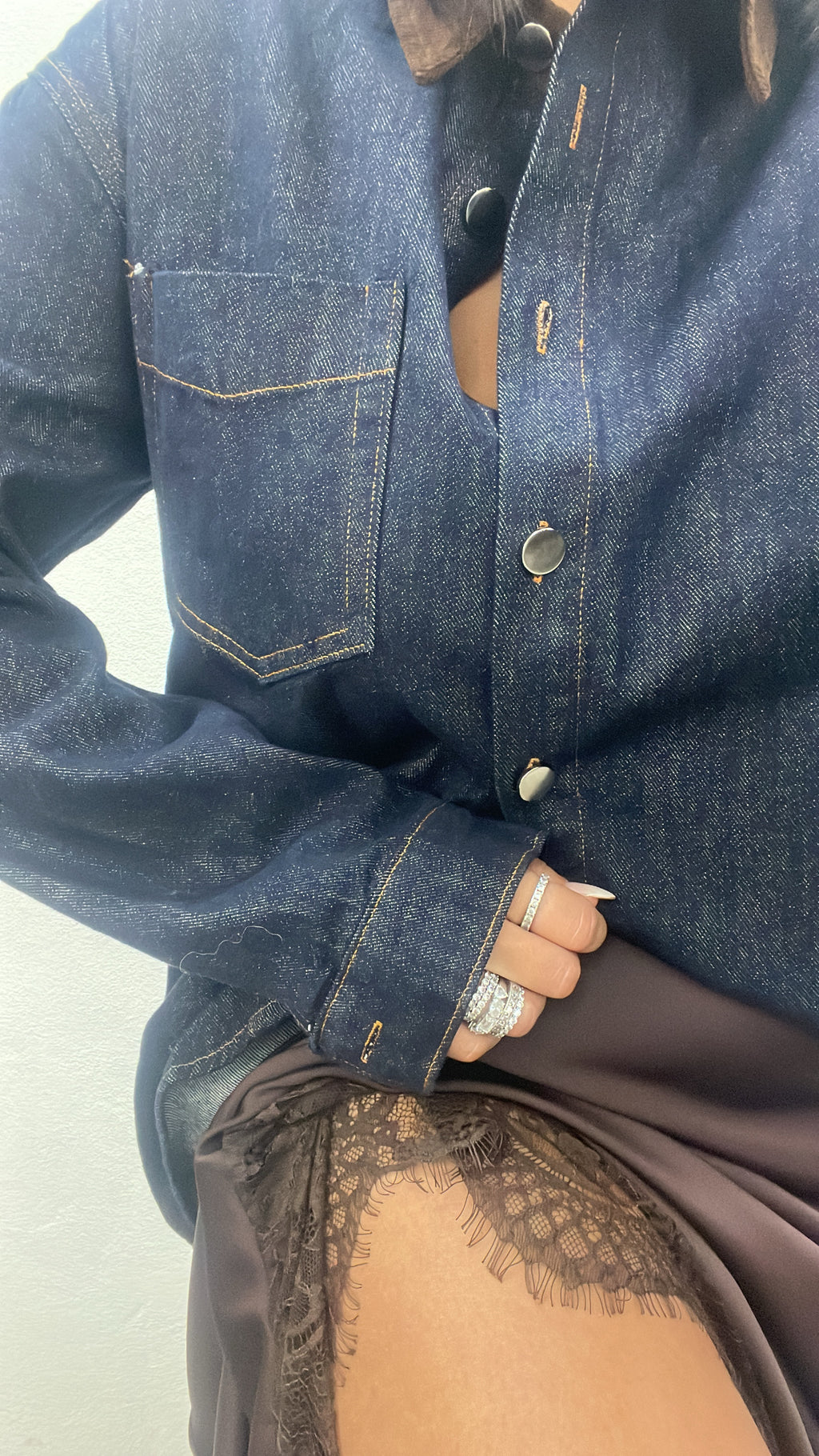 Camicia in Denim scuro