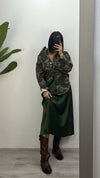 Gonna “nottetempo” verde militare