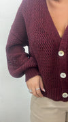 Cardigan bordeaux