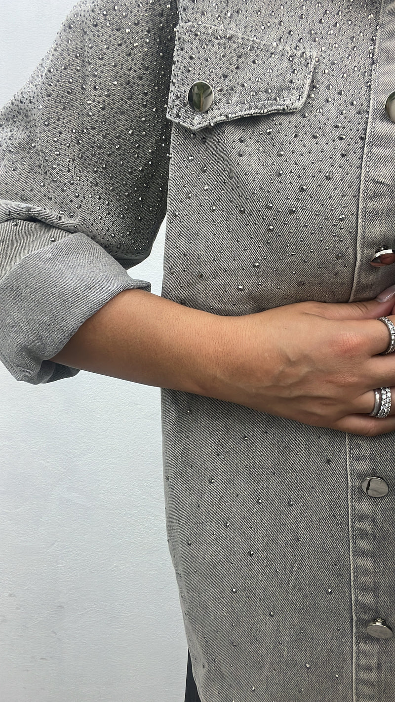 Camicia con strass