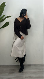 Cardigan in due colori