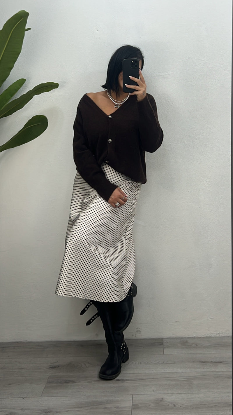 Cardigan in due colori