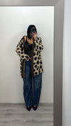 Cardigan maculato begie