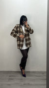 Giacca a quadri con spille