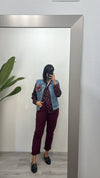 Pantalone bordeaux