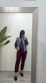 Pantalone bordeaux
